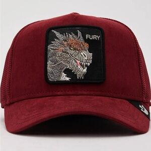 Goorin Bros THE SUEDE RED DRAGON  "FURY" SnapBack Hat/Cap  NWT AWESOME